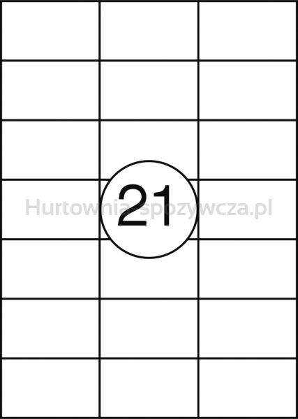 Office Product Etykiety 63,5x38,1mm, białe, 100 ark.  - 2