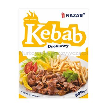 Nazar Kebab Drobiowy (Cięty, Pieczony) 300G 