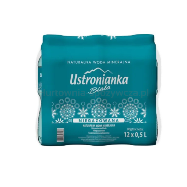 Woda Ustronianka Biała 0,5L niegazowana <br>(bez EAN) x 12 sztuk