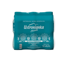 Woda Ustronianka Biała 0,5L niegazowana(butelka bez kaucji)(data przydatności 31.07.2026)