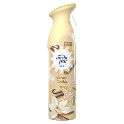 Ambi Pur Odświeżacz Powietrza W Sprayu Vanilla Cookie 300 Ml, Środek Do Usuwania Nieprzyjemnych Zapachów Do Wszystkich Pomieszczeń W Domu I W 100% Naturalny Gaz Nośny