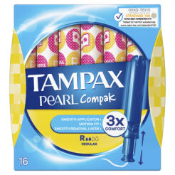 Tampax Pearl Compak Regular Tampony Z Aplikatorem 16 Szt.