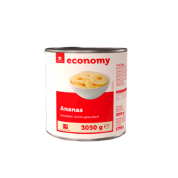 TGE Ananas w plastrach w lekkim syropie 3050g