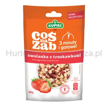Kupiec Owsianka Coś na Ząb z truskawkami 50 g
