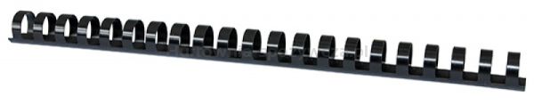 Office Products Grzbiety do bindowania A4, 16mm (145 kartek), 100 szt., czarne 