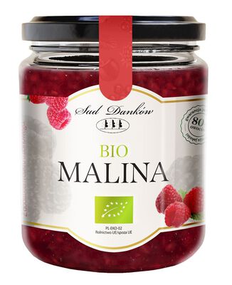 Malina 80 % Z Cukrem Trzcinowym Bio 270 G - Sad Danków [BIO]