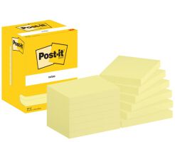 Karteczki Samoprzylepne Post-It (657), 102X76Mm, 12X100 Kart., Żółte