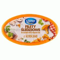 Lisner Filety Śledziowe W Sosie Grzybowym Z Kurkami 280G