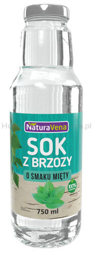 Sok Z Brzozy O Smaku Mięty 750 Ml - Naturavena [BIO]