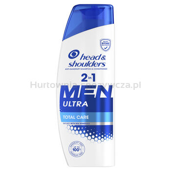 Head & Shoulders Szampon Przeciwłupieżowy Men Ultra Total Care 2 w 1 z minerałami 330 ml