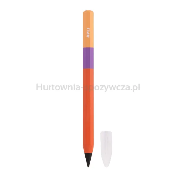 Ołówek wieczny APLI Infinite Tricolor, HB, 1 szt., pudełko kartonowe z zawieszką, pomarańczowy