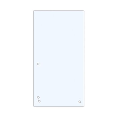 Donau Przekładki Karton 1/3 A4, 235x105mm, 100szt., białe [BIURO]