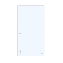 Donau Przekładki Karton 1/3 A4, 235x105mm, 100szt., białe 