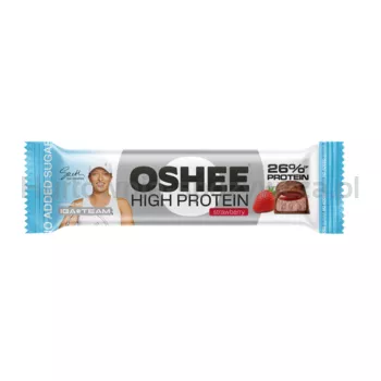 OSHEE baton proteinowy o smaku truskawkowym 49g