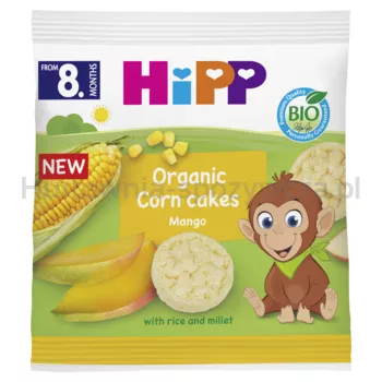 HiPP Wafelki kukurydziane mango BIO, 23 g