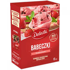 Delecta Babeczki smak truskawkowy 280G