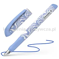Pióro Wieczne Schneider Voice Blue, M, Waves, Błękitno-Biały - 6