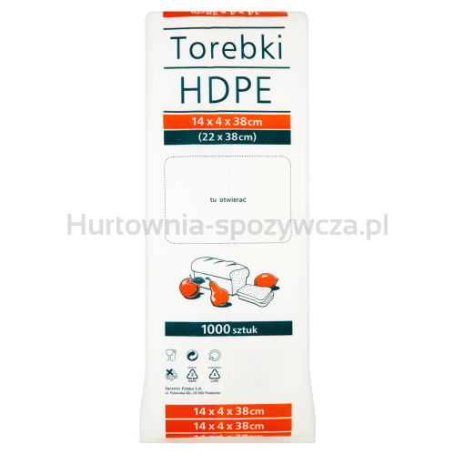 Torebki Hdpe 22 X 38 Cm 1000 Sztuk