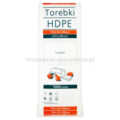 Torebki Hdpe 22 X 38 Cm 1000 Sztuk