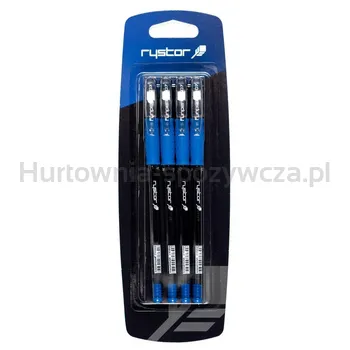 Fun Pen Długopis FN-07 niebieski 4sztuki blister Rystor