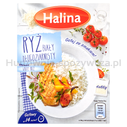 Halina Ryz Biały Długoziarnisty 4X100G