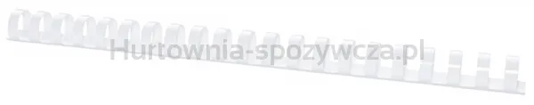 Grzbiety do bindowania OFFICE PRODUCTS, A4, 16mm (145 kartek), 100 szt., białe