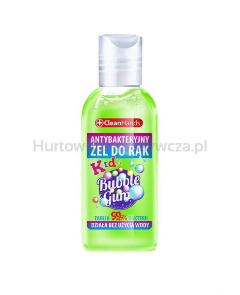 Antybakteryjny żel do rąk CLEAN HANDS, guma balonowa, 50 ml