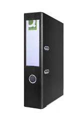 Q-Connect Segregator Hero z szyną, PP, A4/75mm, czarny 