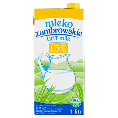 Mlekpol Mleko Zambrowskie UHT 1,5% 1L 