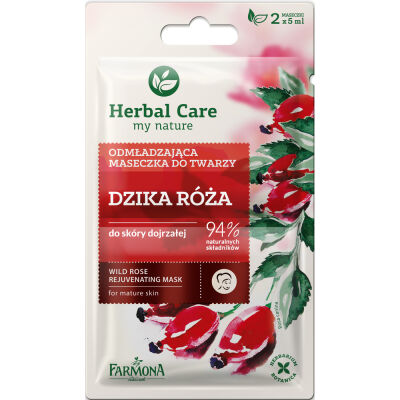 Herbal Care Maseczka Odmładzająca Dzika Róża 2X5 Ml