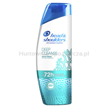 Head & Shoulders Szampon Przeciwłupieżowy Deep Cleanse Scalp Detox Z Minerałami Morskimi, 300Ml