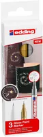 Marker olejowy błyszczący e-780 EDDING, 0,8mm, 3 szt., mix kolorów metalicznych - 2