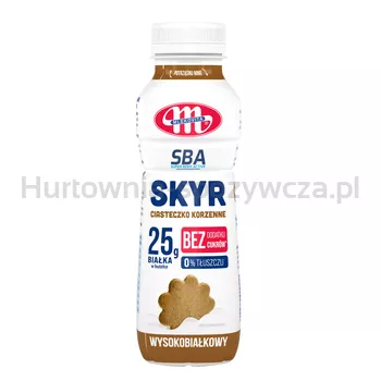 Mlekovita Jogurt SKYR typu islandzkiego wysokobiałkowy 0% tł. ciasteczko korzenne SBA 330g