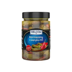 Helcom Ogórki KorniSzampony Z Papryką Chili 327Ml 