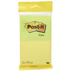 Post-It Karteczki samoprzylepne neonowe żółte i zielone, 76x63,5mm