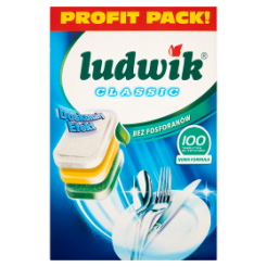 Ludwik Classic P-Free Tabletki Do Zmywarek 100 Szt.