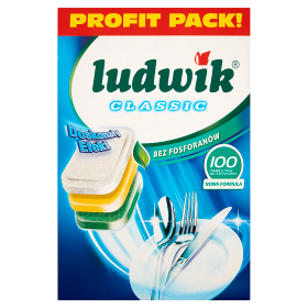 Ludwik Tabletki Do Zmywarek Classic P-Free 100 Szt.