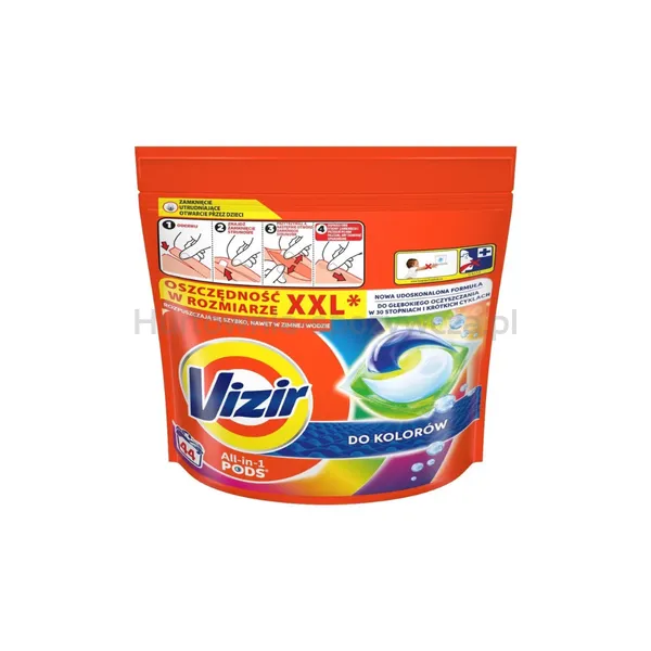 Vizir Kapsułki Do Prania All In1 Pods Color 44 Szt. (44 X 18,2 G)