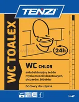 Żel do mycia i dezynfekcji urządzeń sanitarnych TENZI, WC Toalex, 0,75l - 2