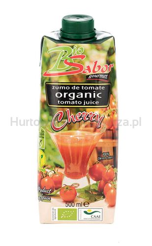 Sok Z Pomidorów Cherry Bezglutenowy Bio 500 Ml - Biosabor [BIO]