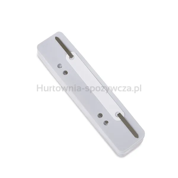 Wąsy skoroszytowe DONAU, PP, z metalową blaszką, 25szt., szare