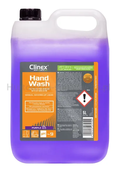 Płyn Clinex Handwash, Do Ręcznego Mycia Naczyń, Purple, 5L