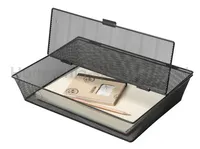 Pojemnik na dokumenty Q-CONNECT Office Set, metalowy, A4, zamykany, czarny - 2