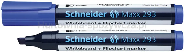 Schneider Marker do tablic Maxx 293, ścięty, 2-5mm, niebieski 