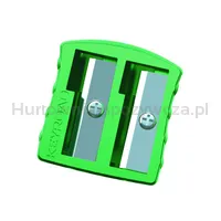 Temperówka metalowa KEYROAD Metal-Colourfull, aluminiowa, podwójna, blister, mix kolorów - 3