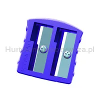 Temperówka metalowa KEYROAD Metal-Colourfull, aluminiowa, podwójna, blister, mix kolorów - 5