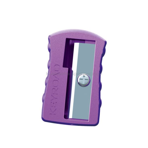 Temperówka metalowa KEYROAD Metal-Colourfull, aluminiowa, podwójna, blister, mix kolorów - 8