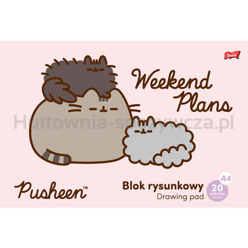 Blok rysunkowy A4 20 kartek Pusheen