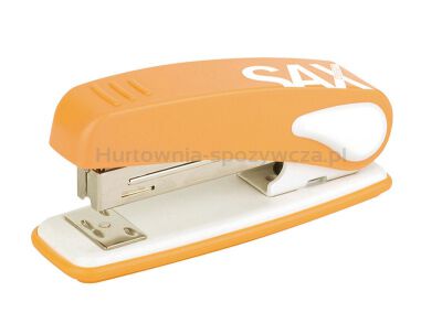 SAX239 Zszywacz Design, zszywa do 25 kartek, display, pomarańczowy 