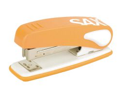 SAX239 Zszywacz Design, zszywa do 25 kartek, display, pomarańczowy 
